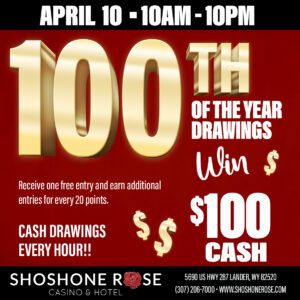 A poster advertising the 1 0 0 th of the year drawings contest.