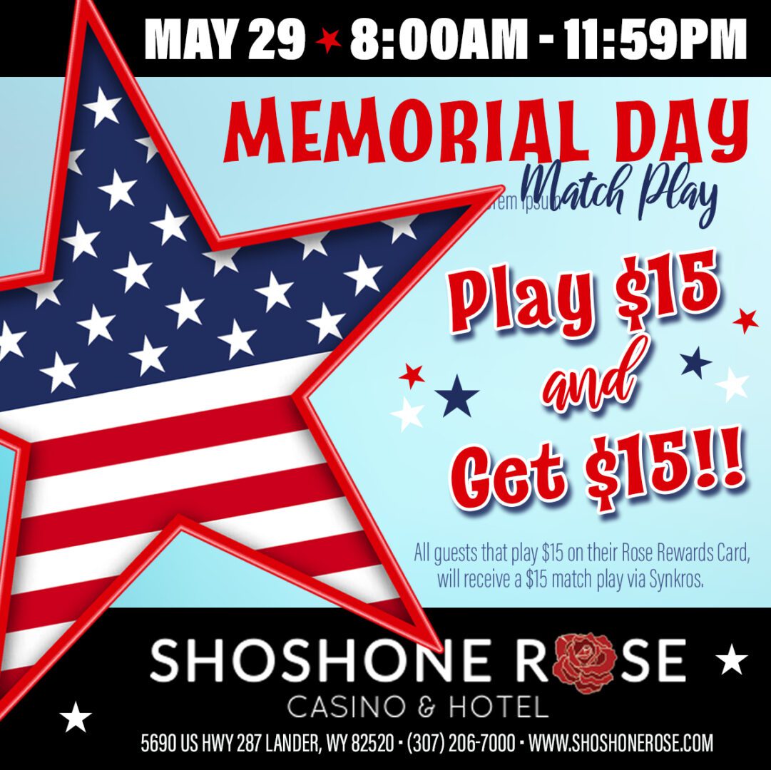 A memorial day match play event with stars and stripes.