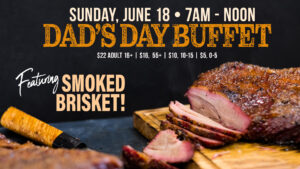 A poster advertising a bbq event with meat on the grill.