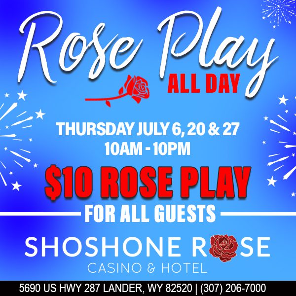 A poster for the rose play all day event.