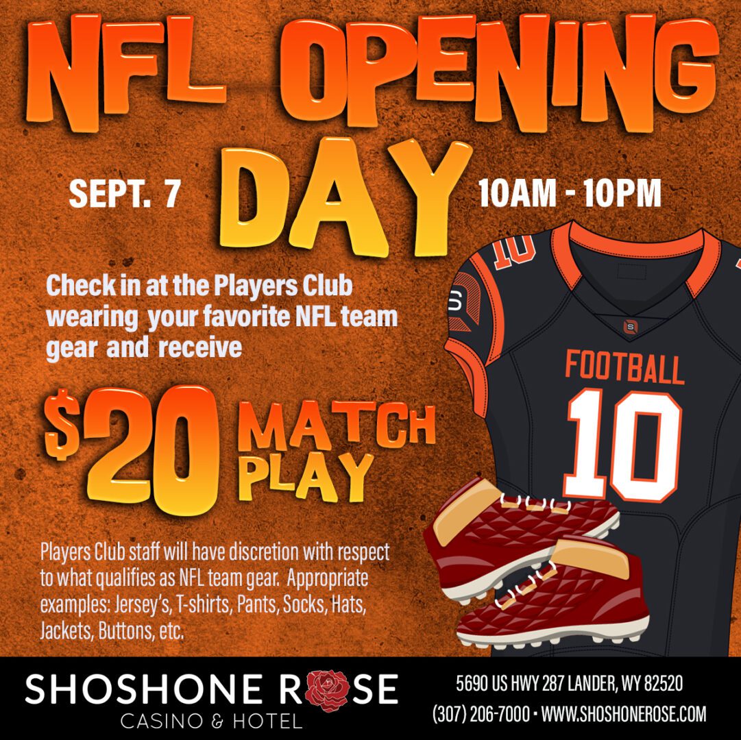 A flyer for the nfl opening day.